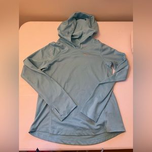 Nike Women’s long sleeve Running light blue shirt with reflectors size L SKU 53